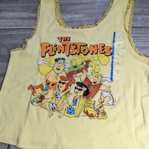 Flintstones Yellow Tank Top youth size - Picture 2 of 5